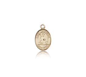 14kt Gold St. Walburga Patron Saint Medal - Small" itemprop="image