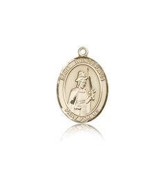 14kt Gold St. Wenceslaus Patron Saint Medal - Medium" itemprop="image