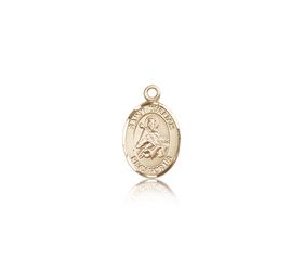 14kt Gold St. William of Rochester Patron Saint Medal - Small" itemprop="image