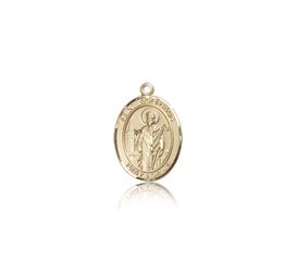 14kt Gold St. Wolfgang Patron Saint Medal - Small" itemprop="image