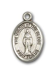 14kt Gold Virgin Of The Globe Patron Saint Medal - Small" itemprop="image