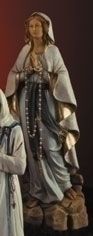 20"LADY OF LOURDES FIG W/ROSRY" itemprop="image