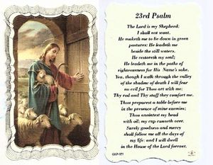 23rd Psalm Ordination Holy Card" itemprop="image