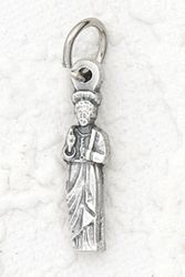 3/4 inch St. Peter Charm- Silver Plated." itemprop="image