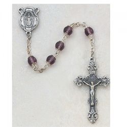 6MM Amethyst Capped Rosary" itemprop="image