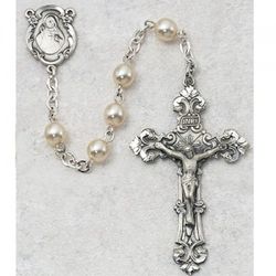 6MM Pearl Glass Rosary" itemprop="image