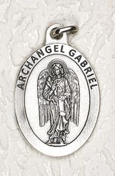 Archangel Gabriel Oxidized Medal" itemprop="image