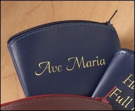 Ave Maria Zippered Rosary Case" itemprop="image