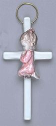 Baptismal Cross with Praying Girl" itemprop="image