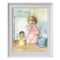 Bedtime Prayers Framed Print - Girl" itemprop="image