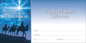 Believe in the True Meaning of Christmas Offering Envelope" itemprop="image