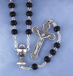 Black First Communion Rosary" itemprop="image