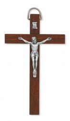 Brown Crucifix 4 inches" itemprop="image