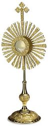 Budded Cross Monstrance with Removable Luna" itemprop="image