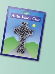 Celtic Cross Auto Visor Clip" itemprop="image