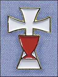 Cross and Chalice Lapel Pin" itemprop="image