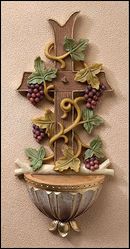 Cross and Grapes Water Font" itemprop="image