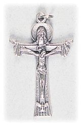 Cross Of The Holy Trinity Small Crucifix 1 1/4 in" itemprop="image