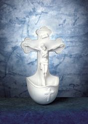 Crucifix Holy Water Font" itemprop="image