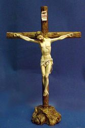 Crucifix on base-Resin (15 inch)" itemprop="image