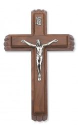 Crucifix Walnut Sick Call Set" itemprop="image