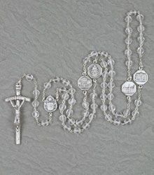 Crystal Papal Rosary" itemprop="image