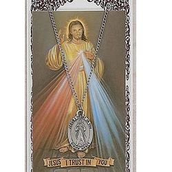 Divine Mercy Prayer Card & Pendant Set" itemprop="image