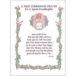 First Communion Greeting Card (Granddaughter)" itemprop="image