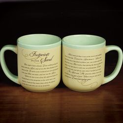 "Footprints in the Sand" Mug" itemprop="image