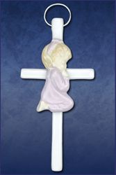 Girl  Porcelain  Baby  Cross" itemprop="image