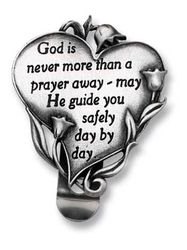 God Is Never Auto Visor Clip" itemprop="image