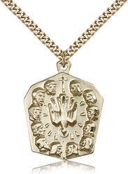 Gold Filled Apostles Medal Pendant" itemprop="image