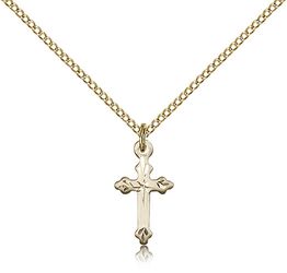 Gold Filled Cross Medal Pendant" itemprop="image