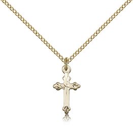 Gold Filled Cross Medal Pendant" itemprop="image