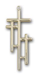 Gold Filled Cross Medal Pendant" itemprop="image