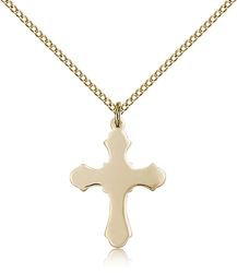 Gold Filled Cross Medal Pendant" itemprop="image