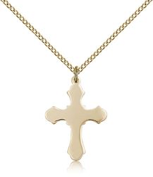 Gold Filled Cross Medal Pendant" itemprop="image