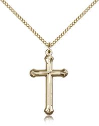 Gold Filled Cross Medal Pendant" itemprop="image