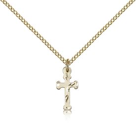 Gold Filled Cross Medal Pendant" itemprop="image