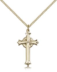 Gold Filled Cross Medal Pendant" itemprop="image