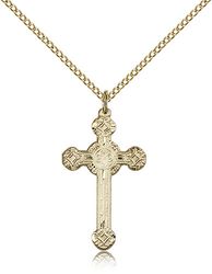 Gold Filled Cross Medal Pendant" itemprop="image