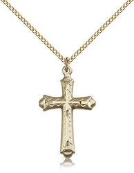 Gold Filled Cross Medal Pendant" itemprop="image