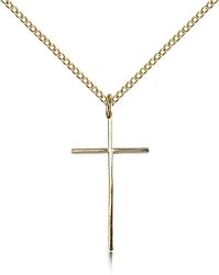 Gold Filled Cross Medal Pendant" itemprop="image