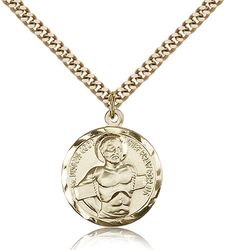 Gold Filled Dismas Medal Pendant" itemprop="image