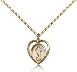 Gold Filled Divine Mercy Medal Pendant" itemprop="image