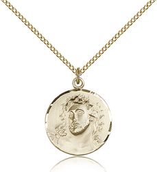 Gold Filled Ecce Homo Medal Pendant" itemprop="image