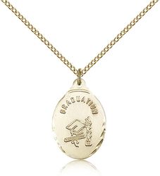 Gold Filled Graduate Medal Pendant" itemprop="image