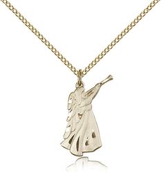 Gold Filled Guardian Angel Medal Pendant" itemprop="image