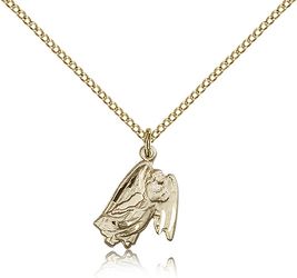 Gold Filled Guardian Angel Medal Pendant" itemprop="image