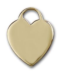 Gold Filled Heart Medal Pendant" itemprop="image